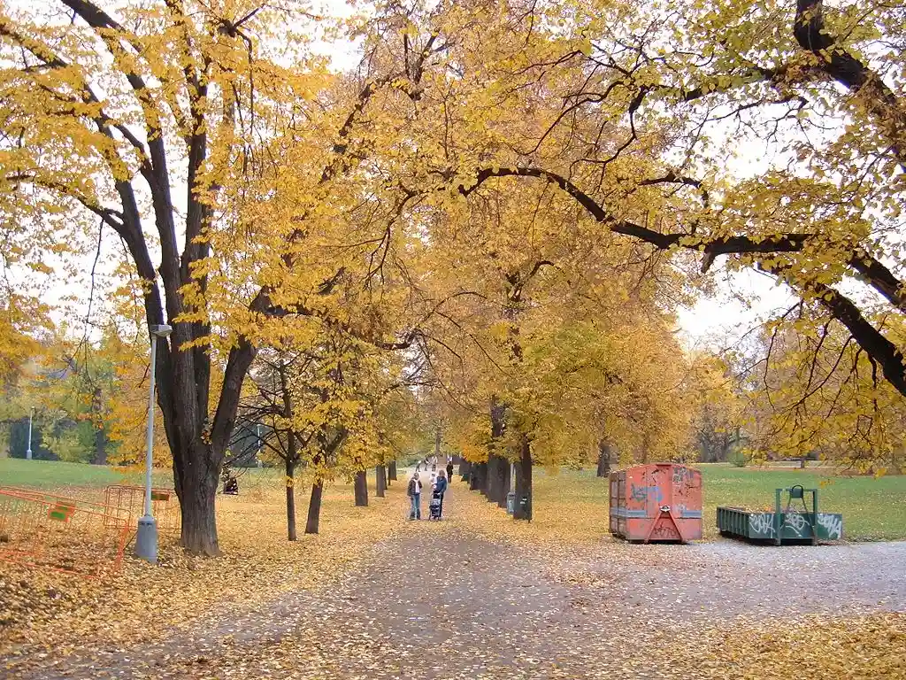 Letna Park during autumn